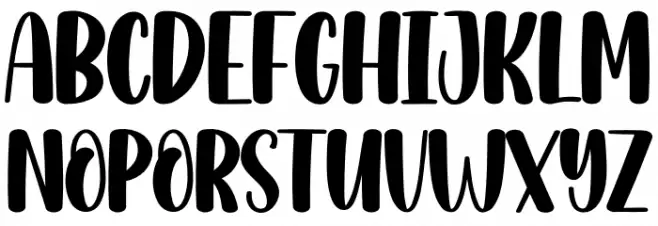 Christmas Melodies フォント 大文字