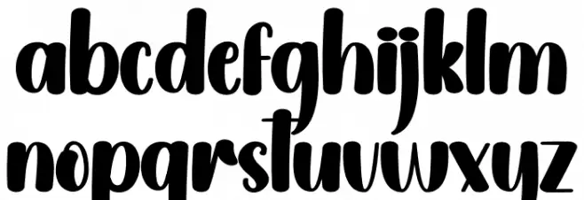 Christmas Melodies フォント 小文字