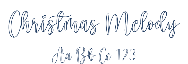 Christmas Melody Font Preview