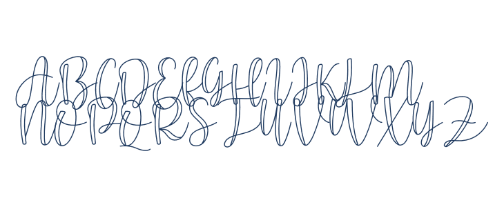 Christmas Melody Uppercase