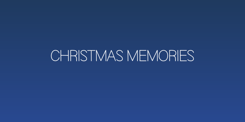 Christmas Memories Social Header