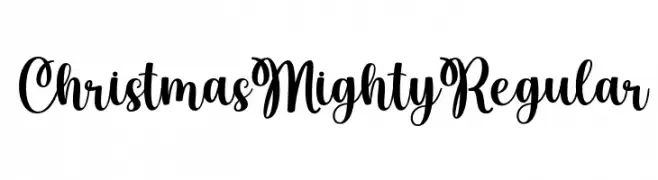 Christmas Mighty Regular 免费字体下载