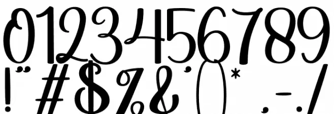 Christmas Mighty Regular Font OTHER CHARS