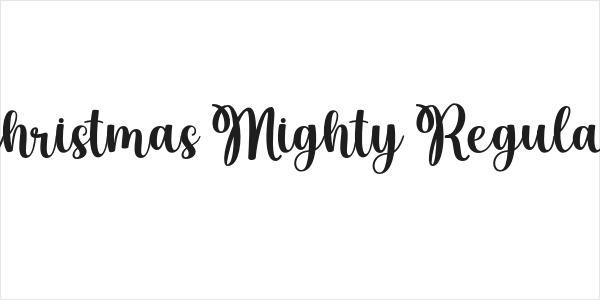 Christmas Mighty Regular Logo