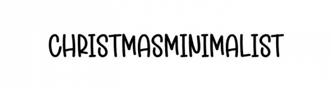 Christmas Minimalist 免费字体下载