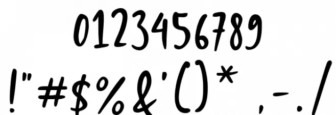 Christmas Mint Regular Font OTHER CHARS