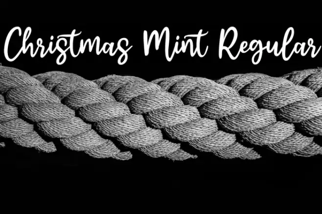 Christmas Mint Regular Font examples