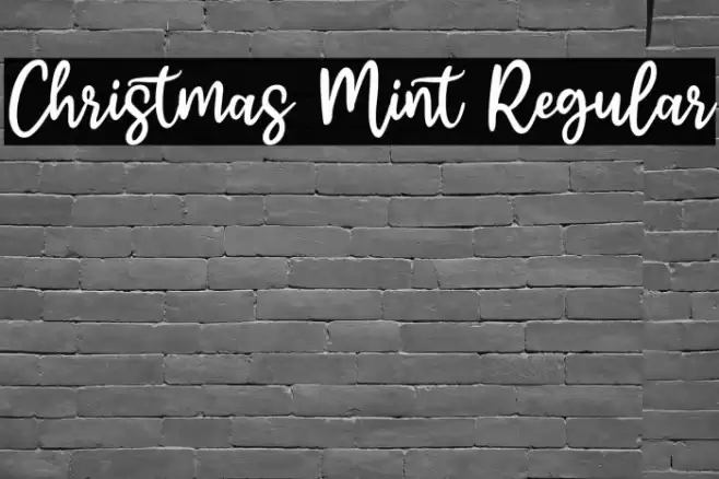 Christmas Mint Regular Font examples