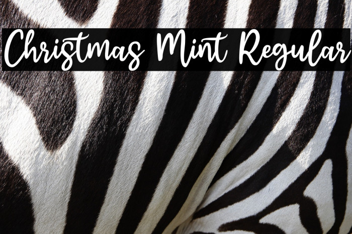 Christmas Mint Regular Example 3