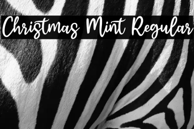Christmas Mint Regular Font examples