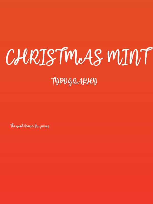 Christmas Mint Regular Poster