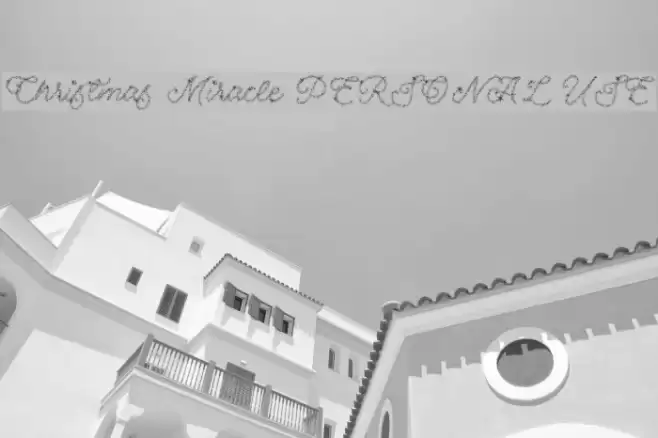 Christmas Miracle PERSONAL USE Font examples
