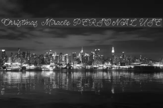 Christmas Miracle PERSONAL USE Font examples