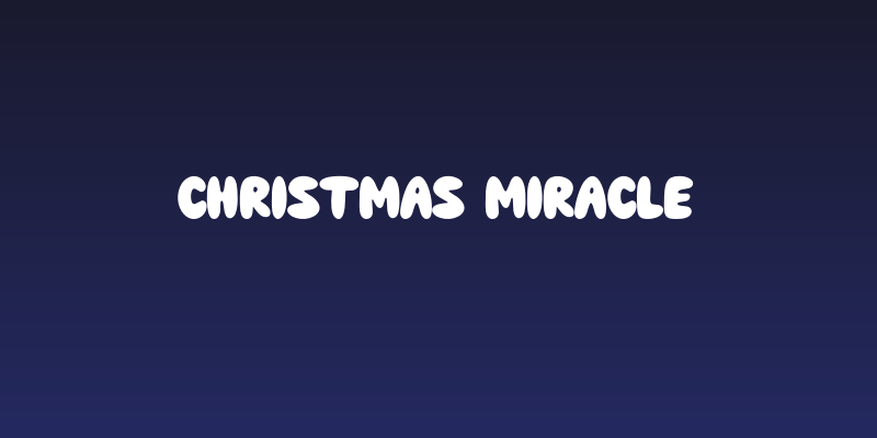 Christmas Miracle Social Header