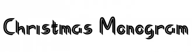 Christmas Monogram  Frei Schriftart Herunterladen
