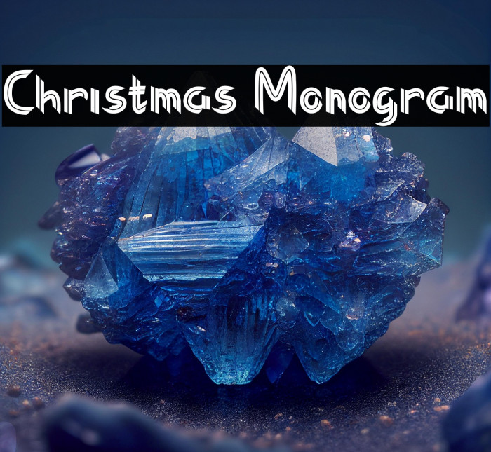 Christmas Monogram Example 1