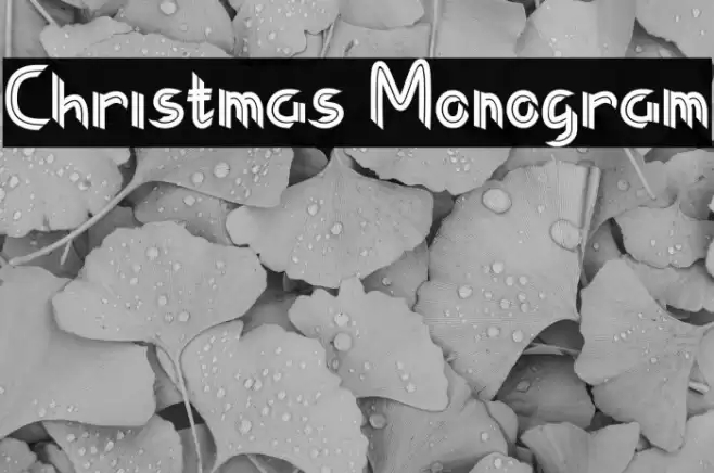 Christmas Monogram Font examples