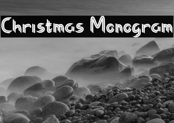 Christmas Monogram Font examples