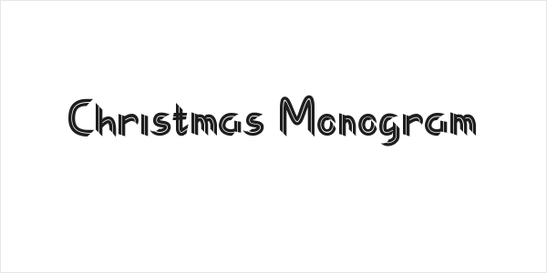 Christmas Monogram Logo