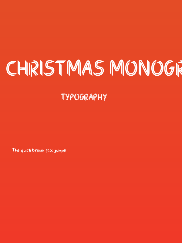 Christmas Monogram Poster