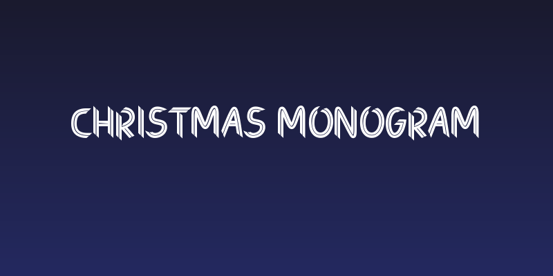Christmas Monogram Social Header