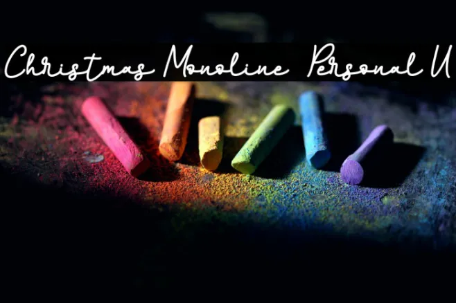 Christmas Monoline - Personal U Example 1