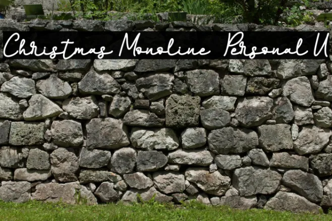 Christmas Monoline - Personal U Example 2