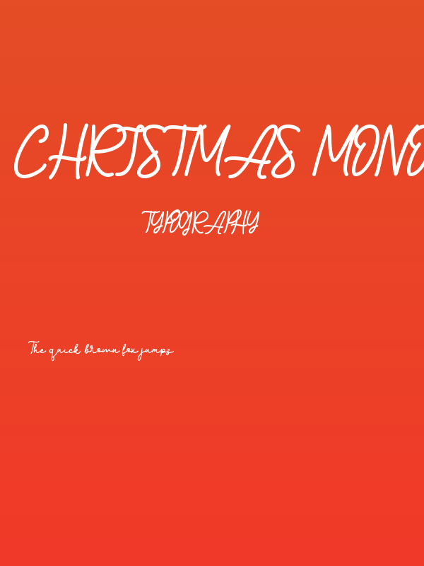 Christmas Monoline - Personal U Poster
