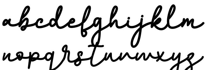 Christmas Monoline - Personal U Font LOWERCASE
