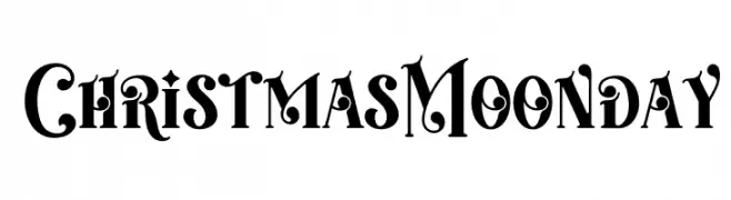 Christmas Moonday les polices de caractères gratuit télécharger