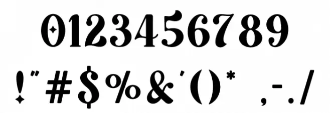 Christmas Moonday Font OTHER CHARS