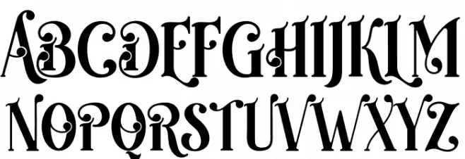 Christmas Moonday フォント 大文字