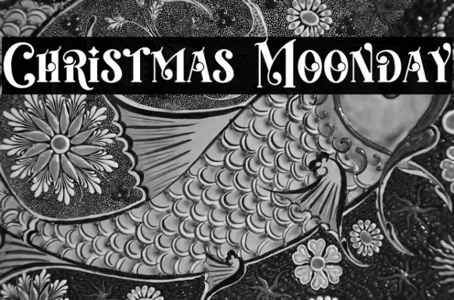 Christmas Moonday Font examples