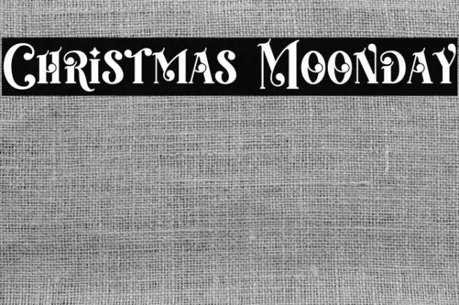 Christmas Moonday Font examples