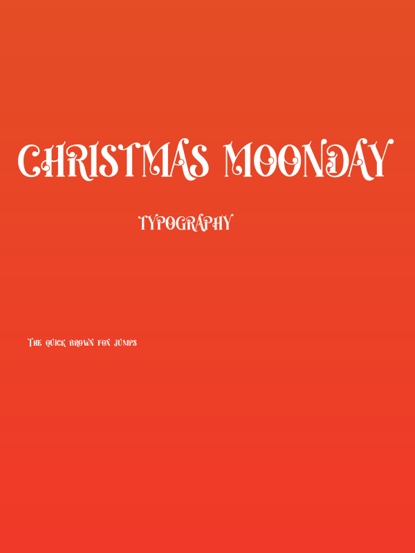 Christmas Moonday Poster
