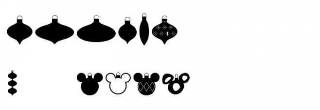 Christmas Mouse Font UPPERCASE