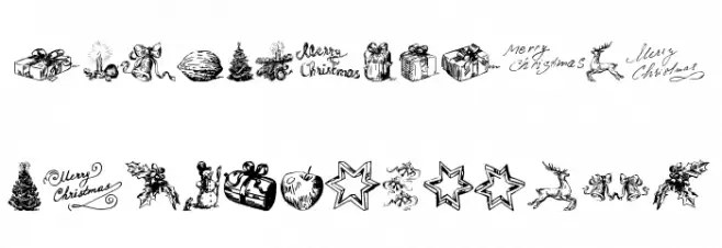 Christmas Nativity TFB خط أحرف كبيرة