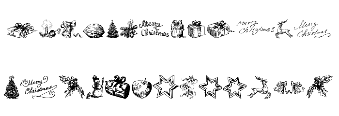 Christmas Nativity TFB Font LOWERCASE