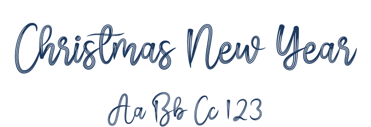 Christmas New Year Font Preview