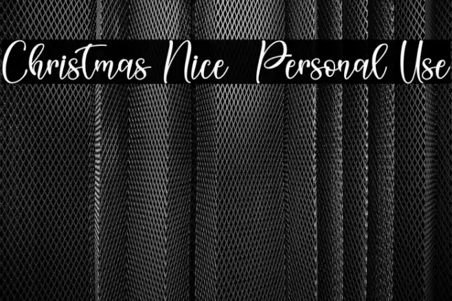 Christmas Nice - Personal Use Font examples