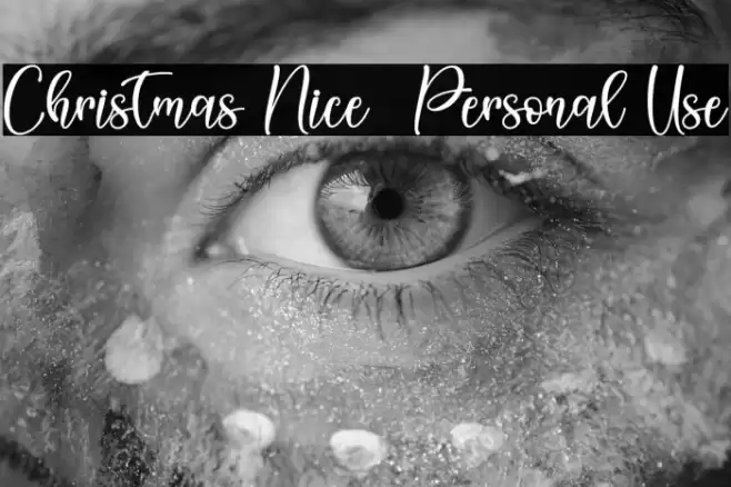 Christmas Nice - Personal Use Font examples