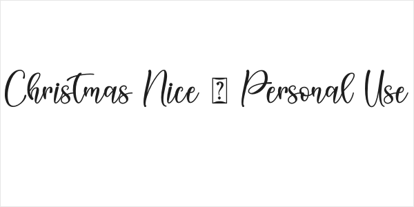 Christmas Nice - Personal Use Logo