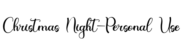 Christmas Night-Personal Use  Frei Schriftart Herunterladen