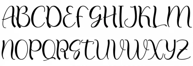 Christmas Night-Personal Use 字体 大写