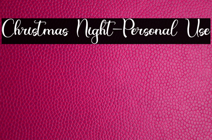 Christmas Night-Personal Use Example 3