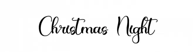 Christmas Night  Fuentes Gratis Descargar