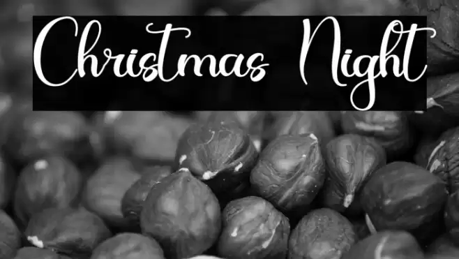 Christmas Night Font examples