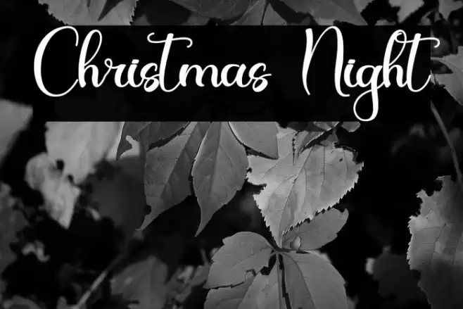 Christmas Night Font examples