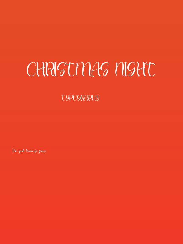 Christmas Night Poster