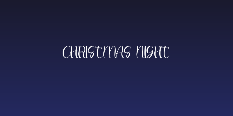 Christmas Night Social Header